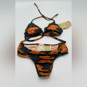 NWT SALINAS camouflage bikini size M/L